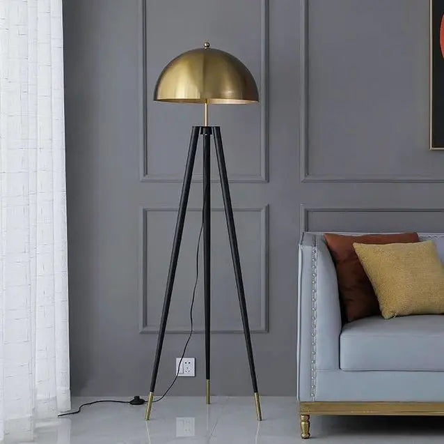TriLume Metal Tripod Floor Lamp (Full Sized Dome)
