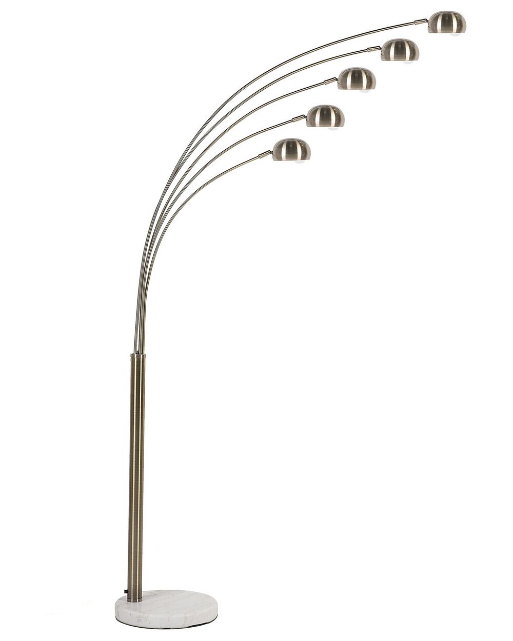 Brass Radiant Cascade 5 Arc Lamp