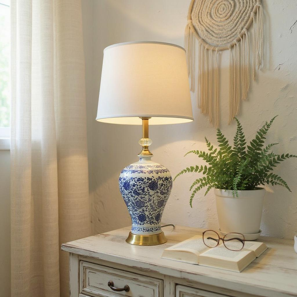 Blue Pottery Candy Lamp (LS495)