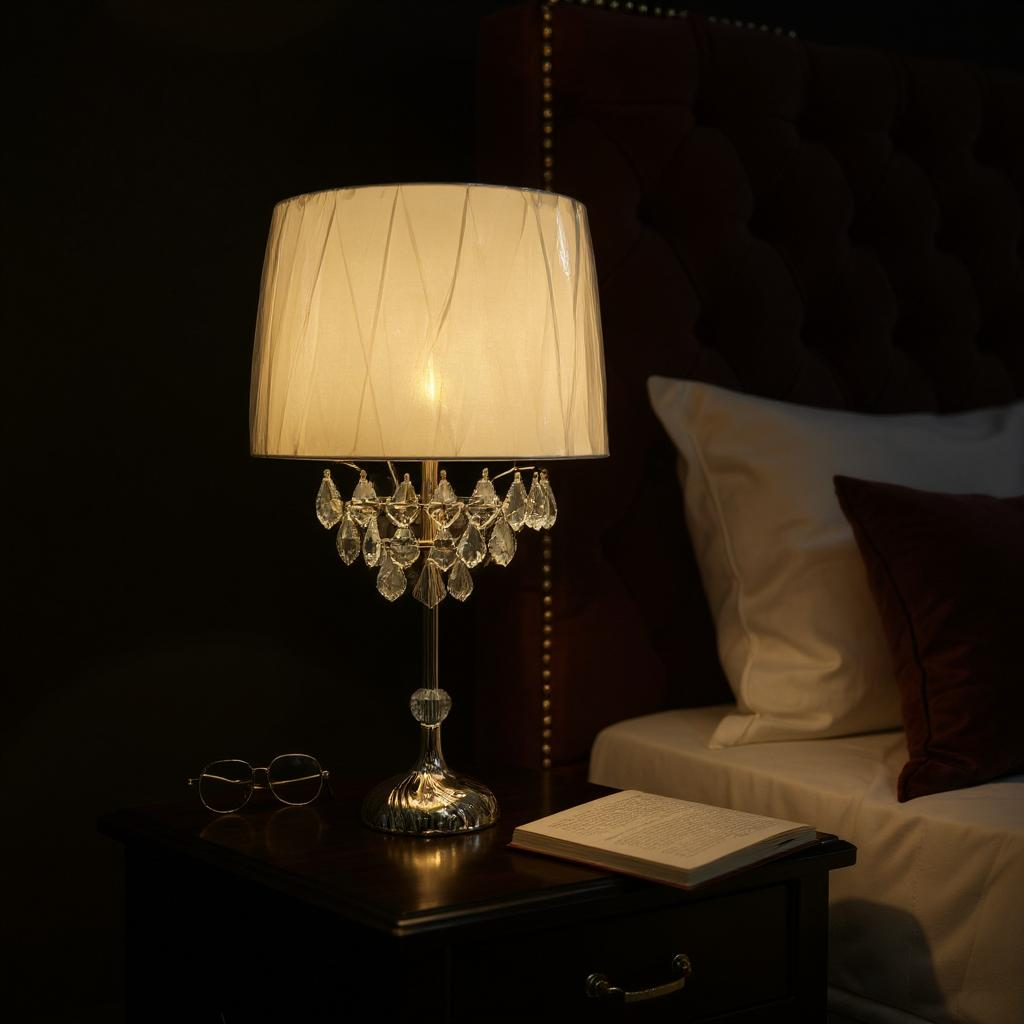 Lustra Crystal Glow LED Table Lamp