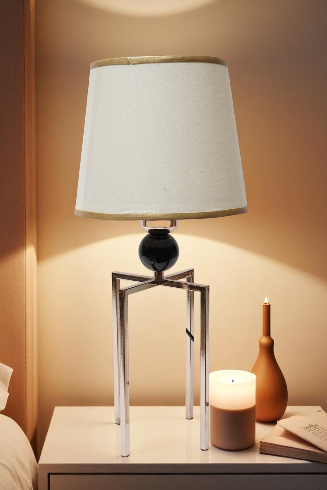 Haven Brass Table Lamp with Vintage Charm