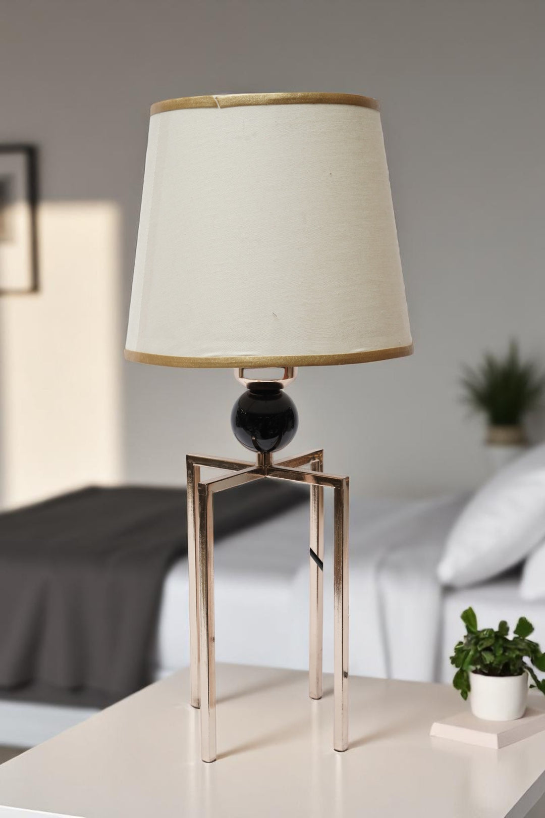 Haven Brass Table Lamp with Vintage Charm
