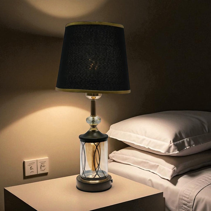 Celeste Polished Glass Table Lamp
