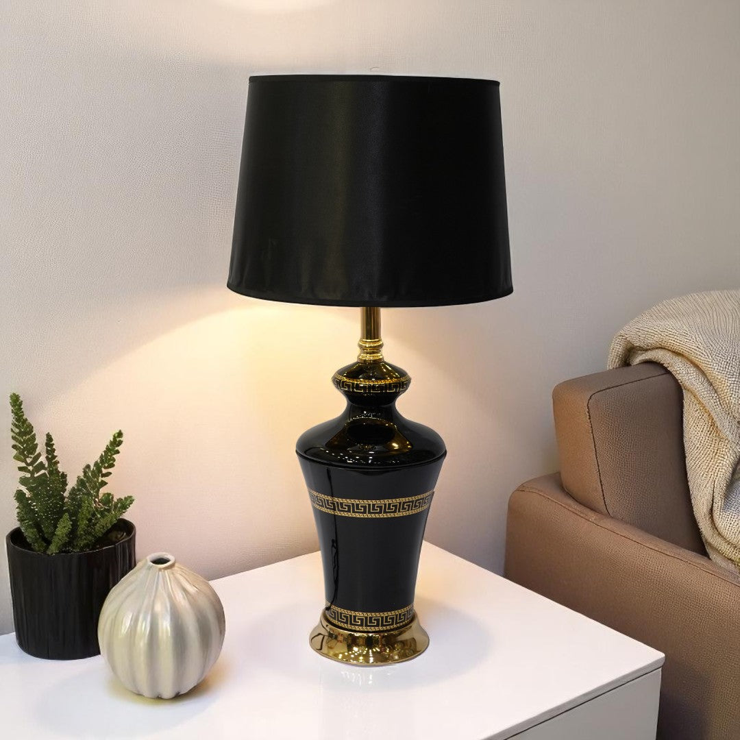 Versace Midnight Glass Glow side table lamp