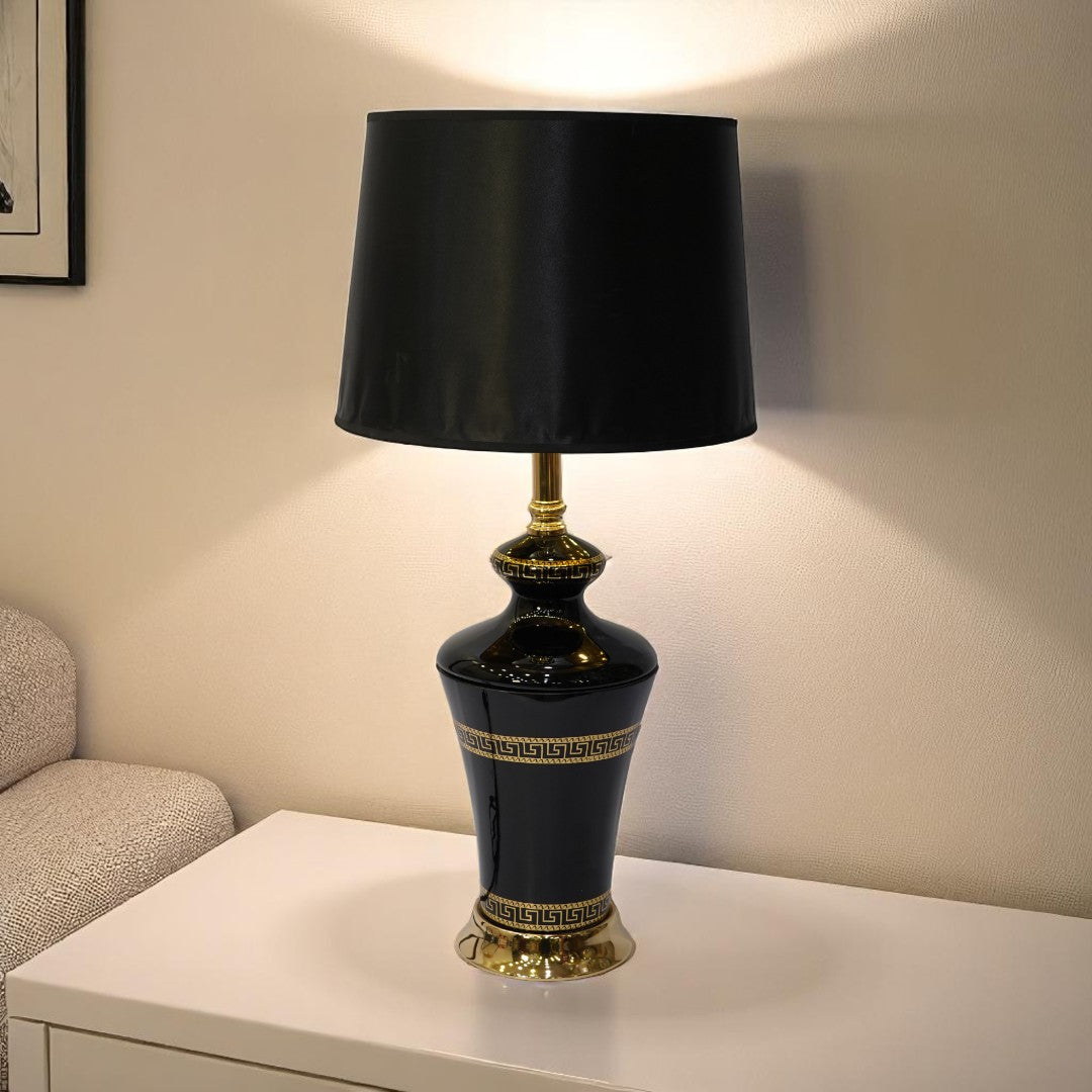 Versace Midnight Glass Glow side table lamp