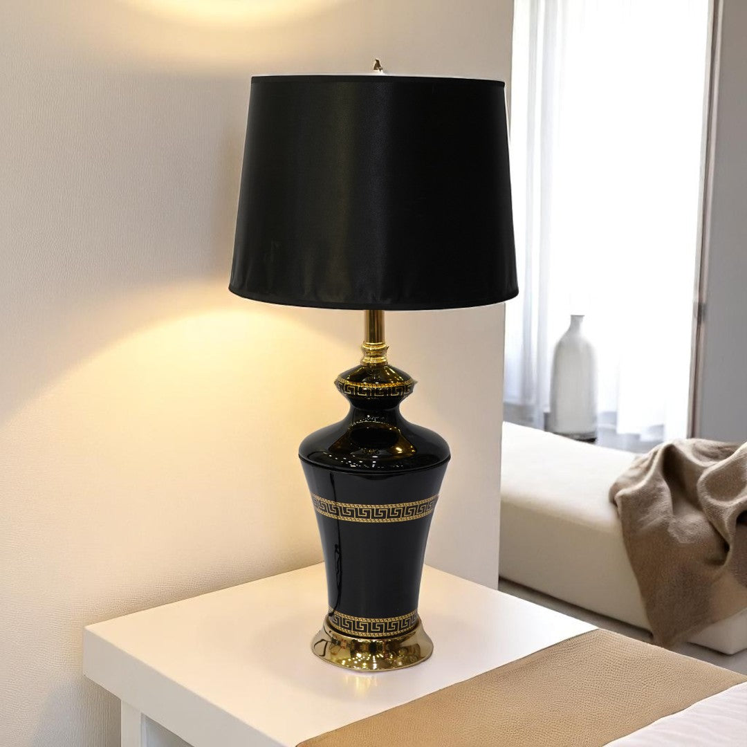 Versace Midnight Glass Glow side table lamp