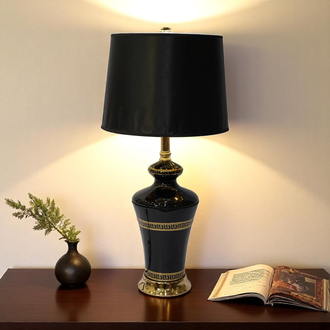 Versace Midnight Glass Glow side table lamp