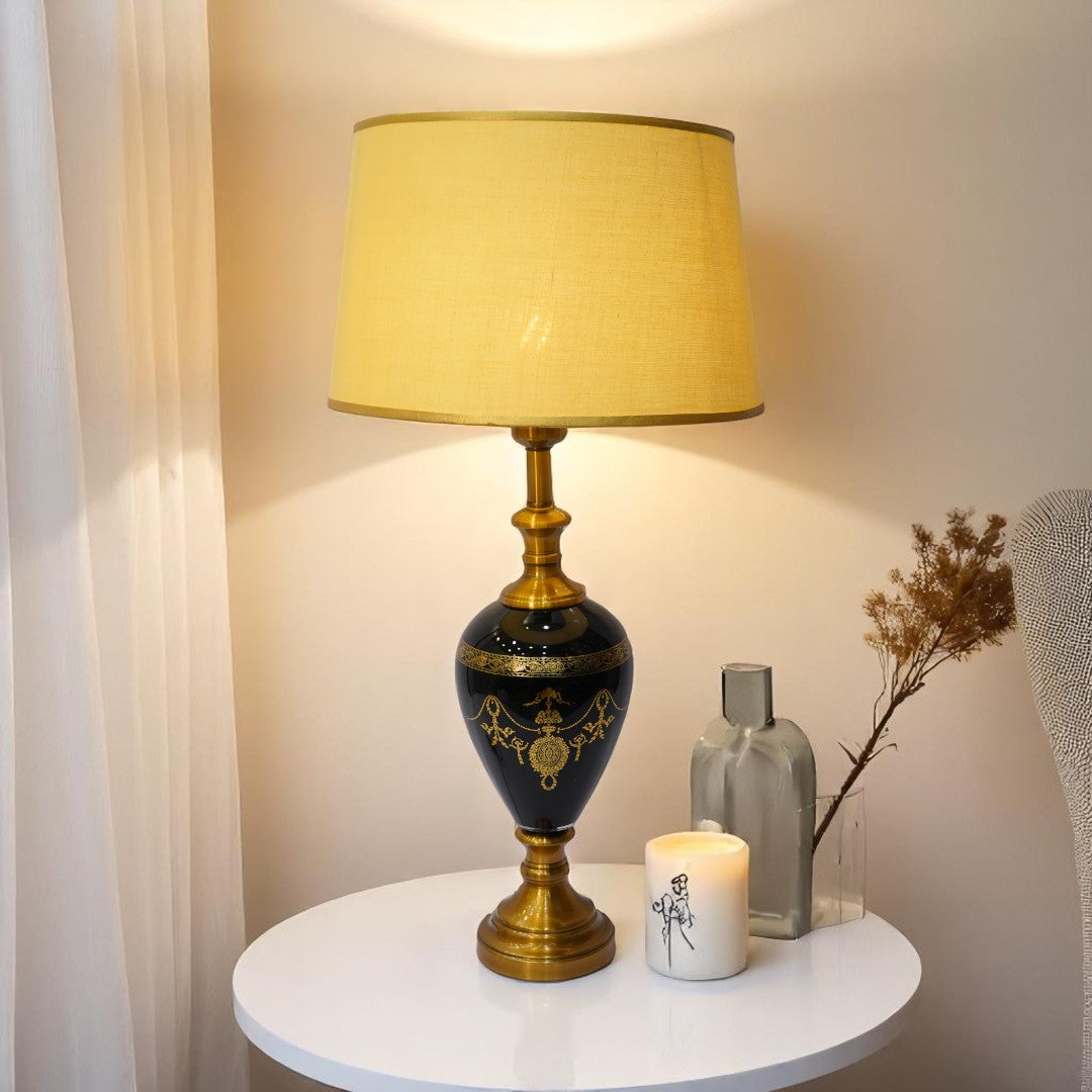 Czech Glass Vintage Table Lamp