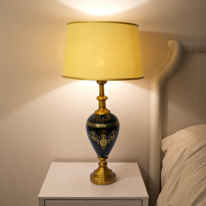 Czech Glass Vintage Table Lamp
