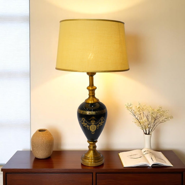 Czech Glass Vintage Table Lamp