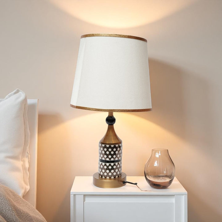 Everly Polished Brass Accent Lamp