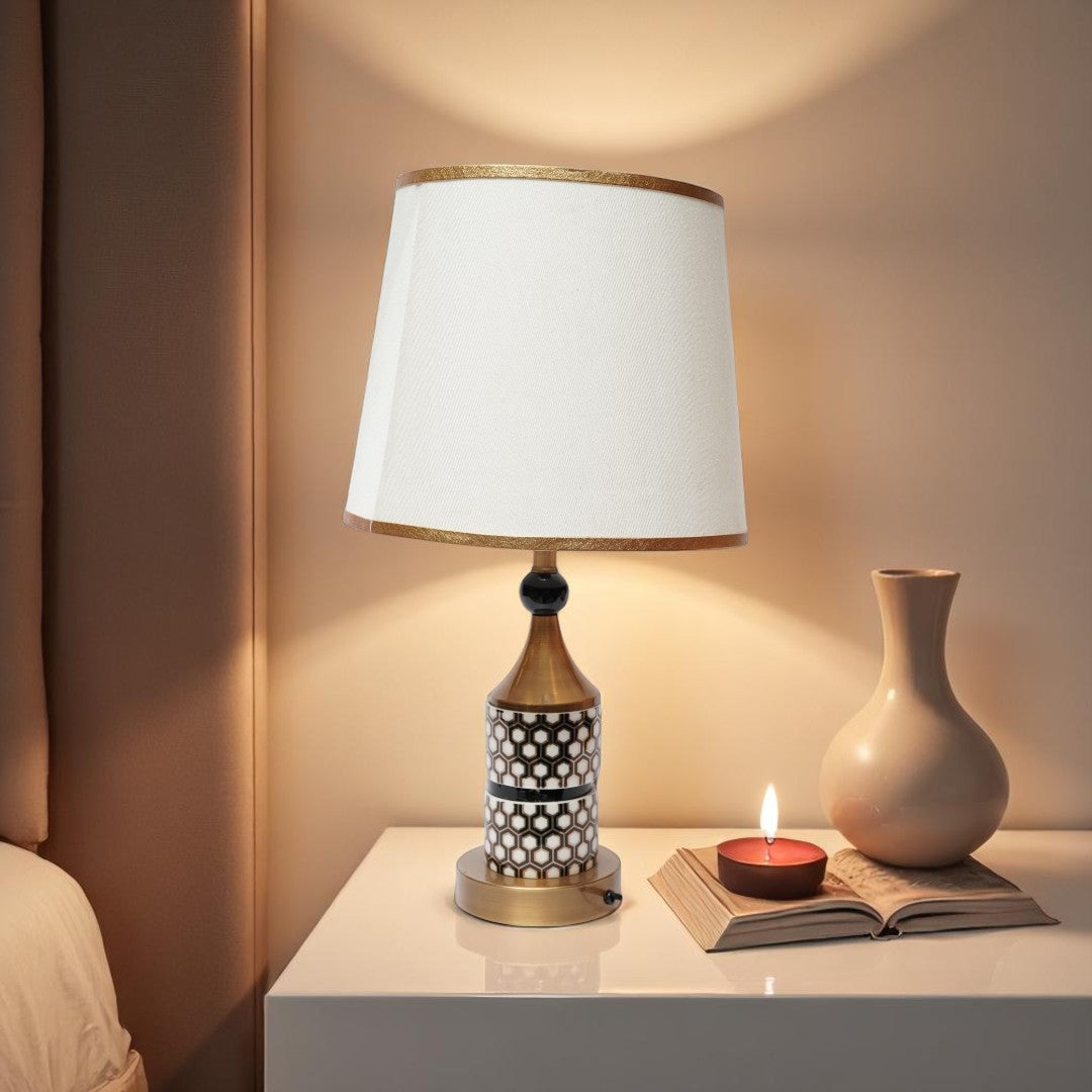 Everly Polished Brass Accent Lamp