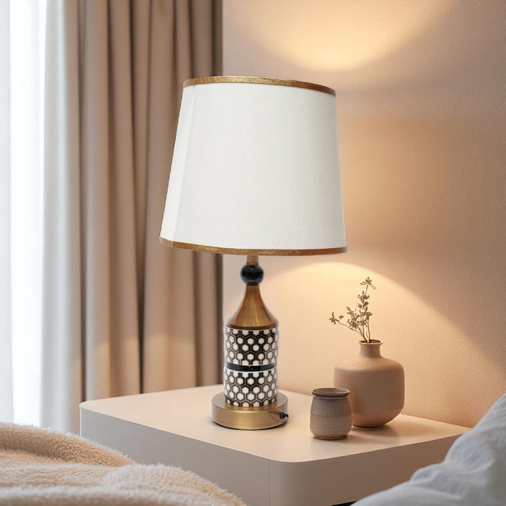 Everly Polished Brass Accent Lamp