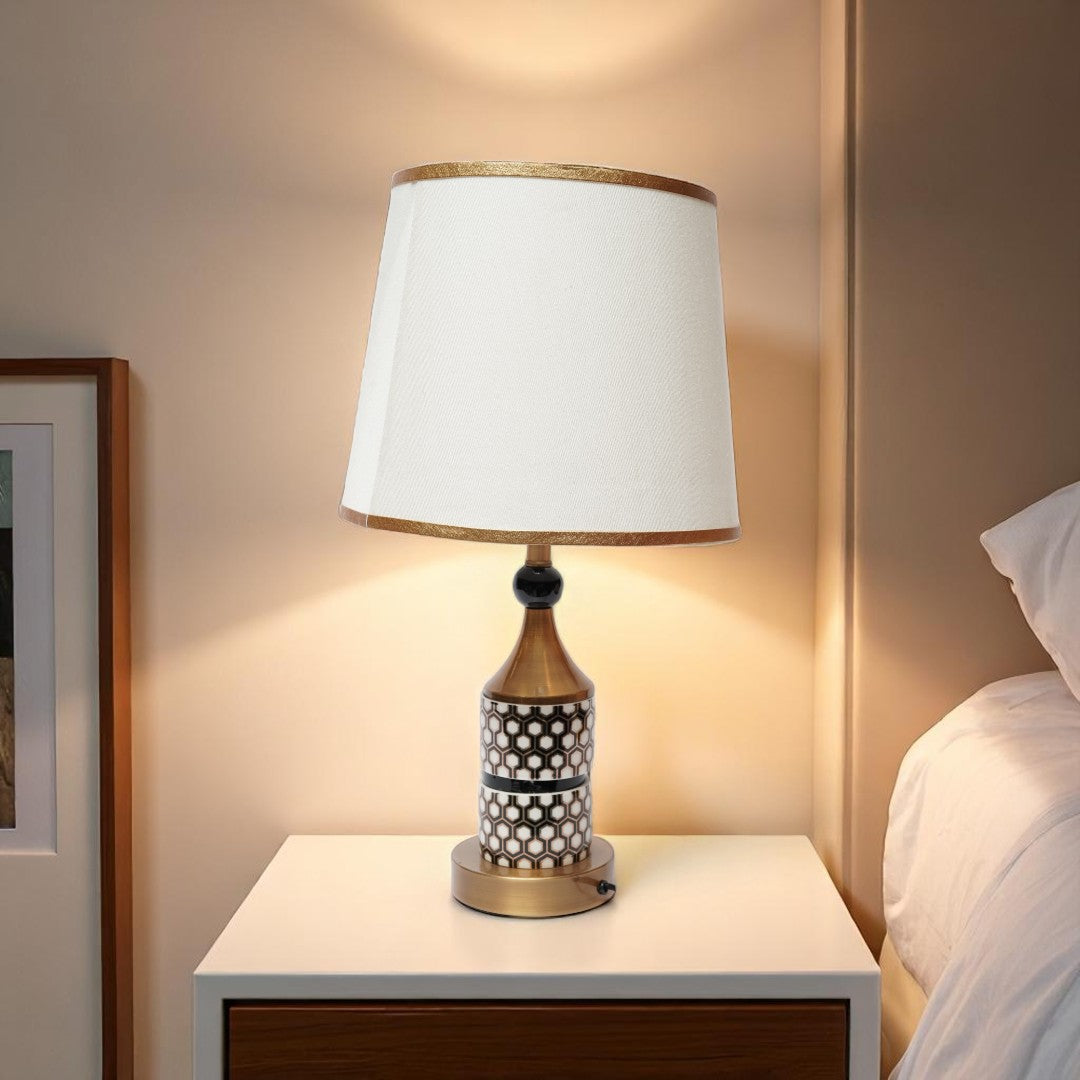 Everly Polished Brass Accent Lamp