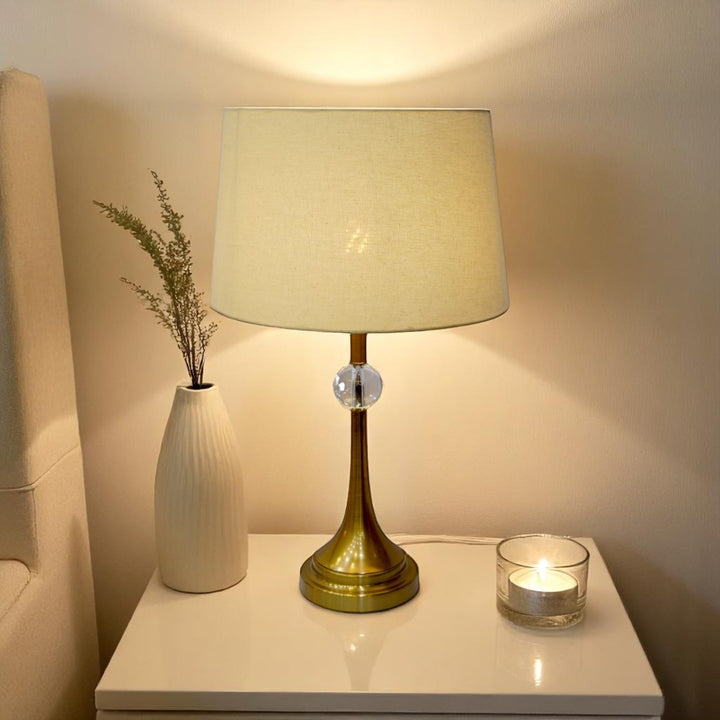 Isla Brass Orb Table Lamp
