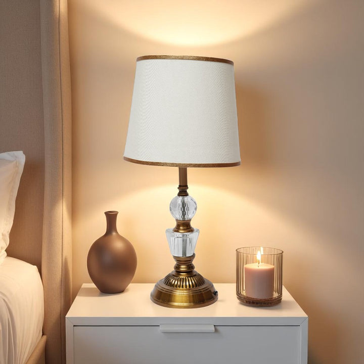 Monroe Sculpted Brass Table Lamp