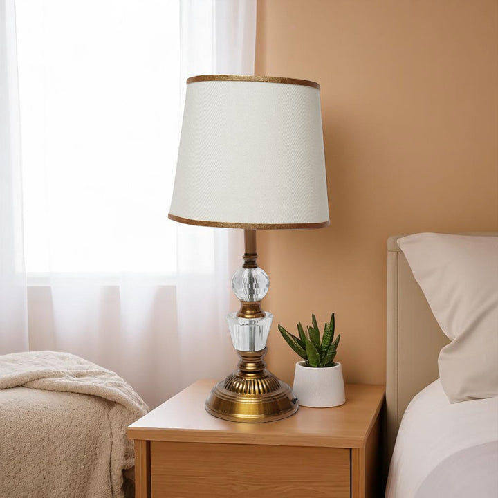 Monroe Sculpted Brass Table Lamp
