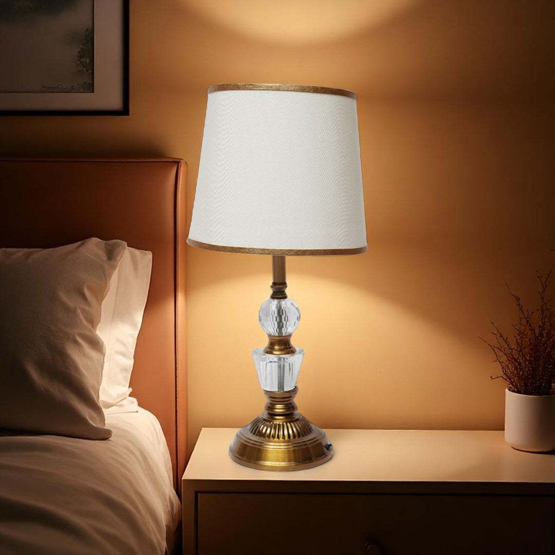 Monroe Sculpted Brass Table Lamp