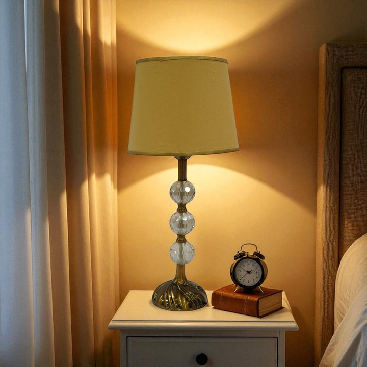 Emerson Grand Brass Column Table Lamp