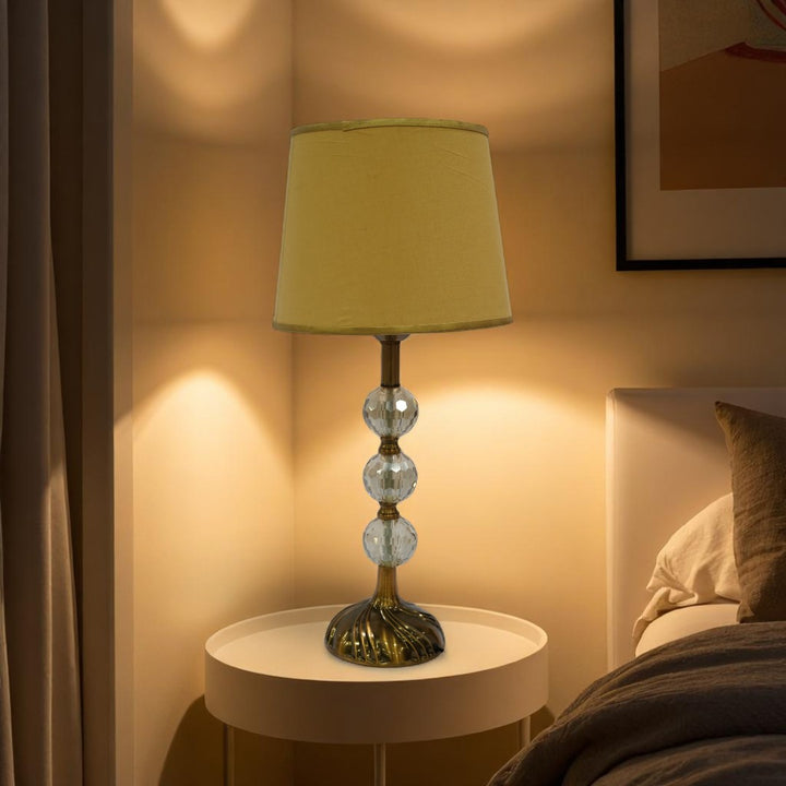 Emerson Grand Brass Column Table Lamp