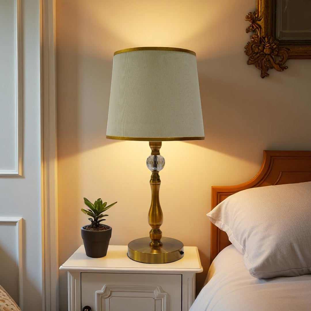 Calloway Modern Brass Pedestal Lamp