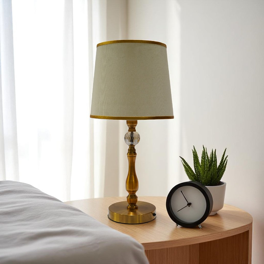 Calloway Modern Brass Pedestal Lamp