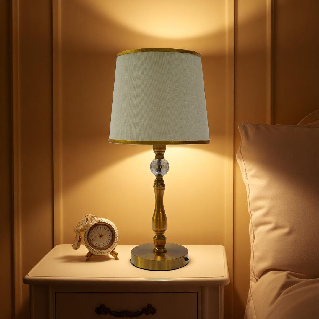 Calloway Modern Brass Pedestal Lamp