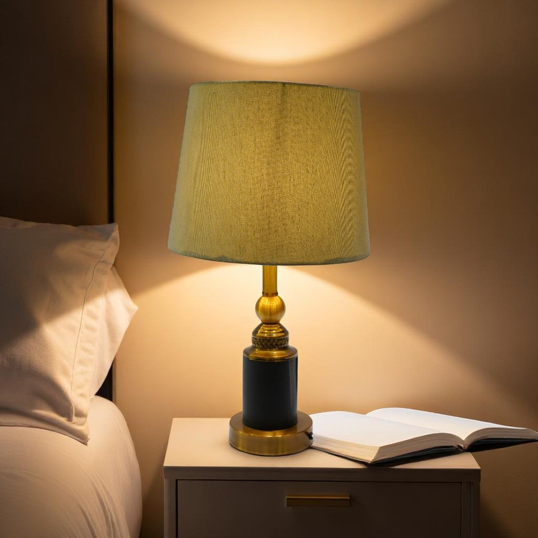 Whitmore Tall Brass Artisanal Table Lamp
