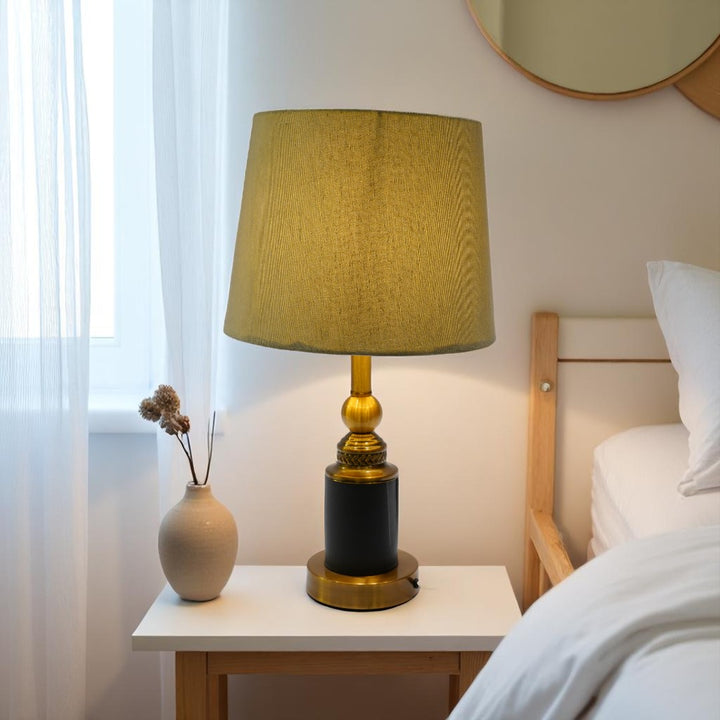 Whitmore Tall Brass Artisanal Table Lamp