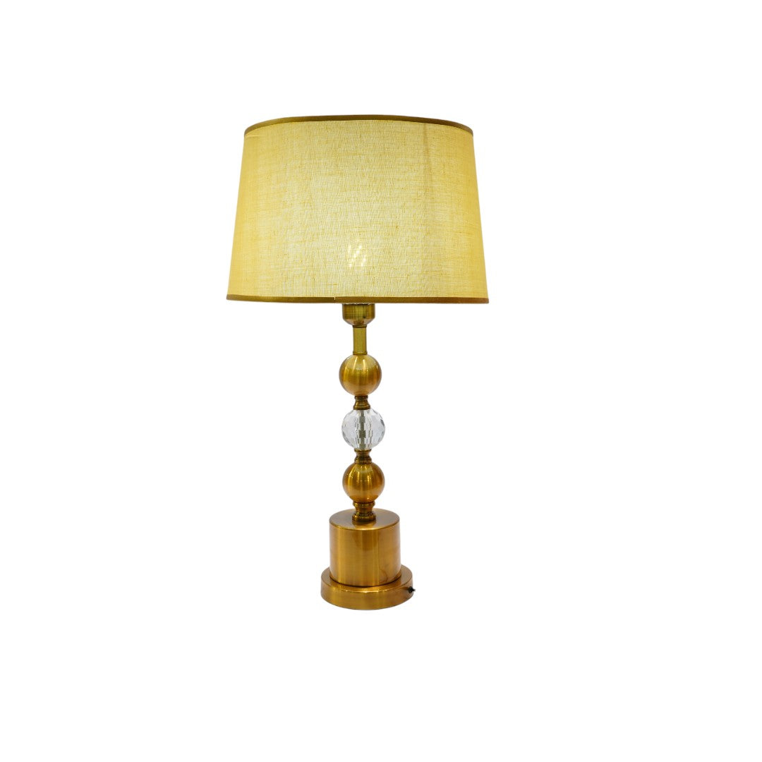 Montrose Curved Brass Art Deco Table Lamp
