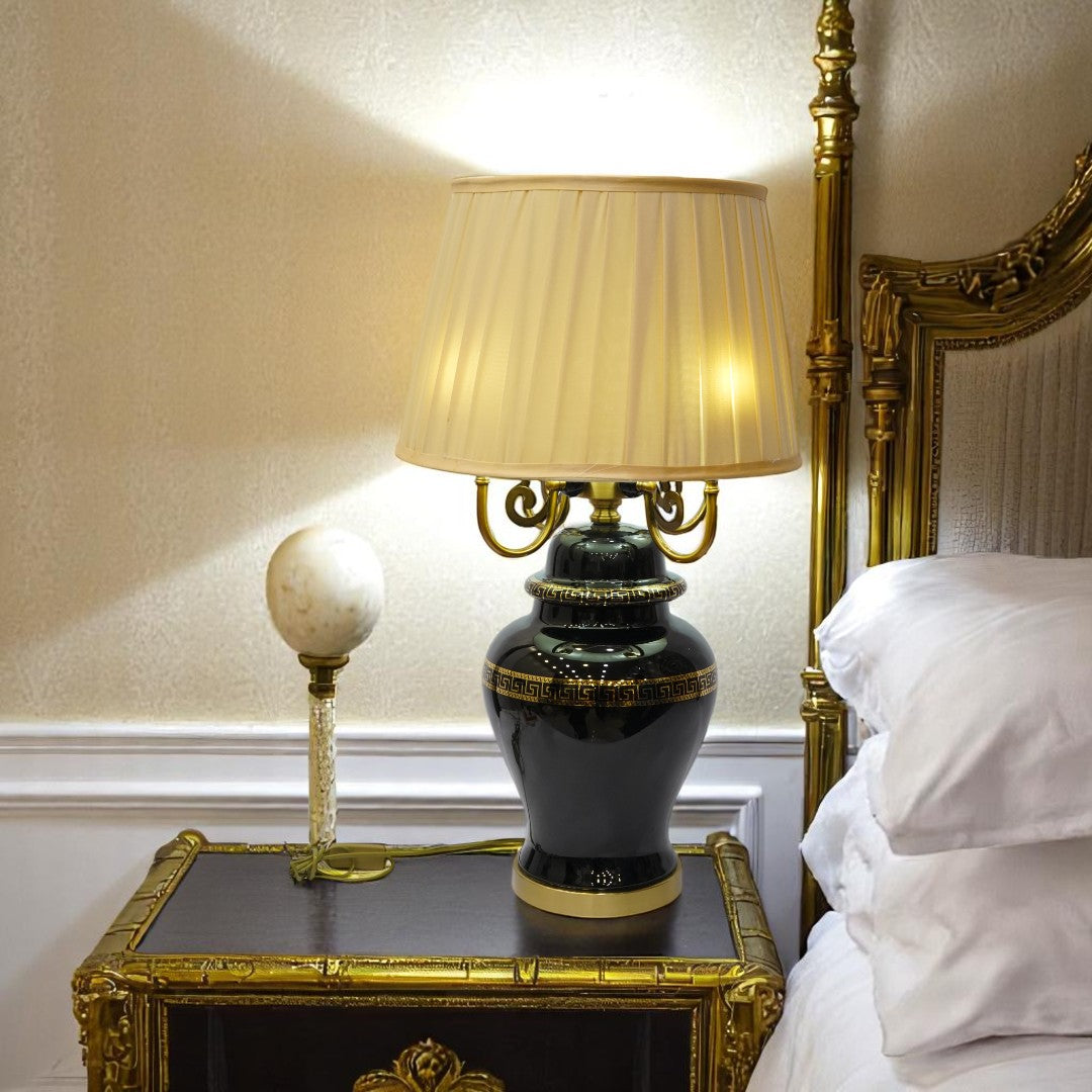 Seraphina Classic Versace Crystal & Brass Lamp