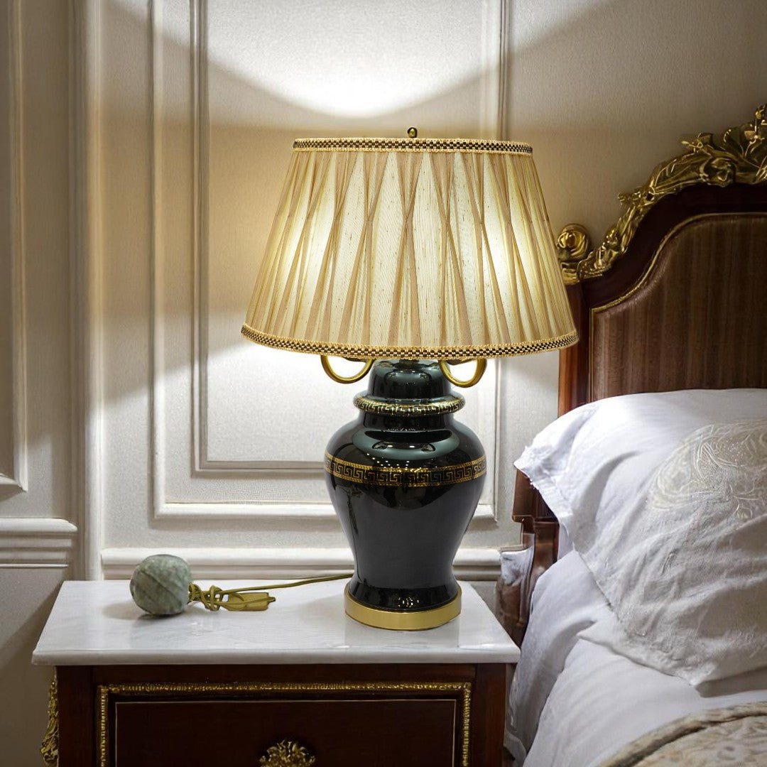 Seraphina Classic Versace Crystal & Brass Lamp