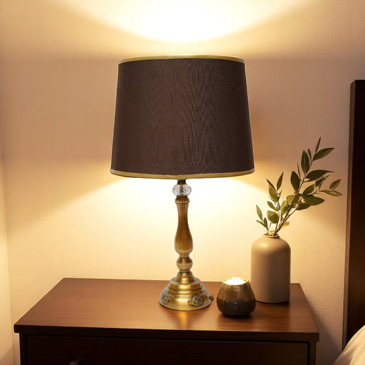 Nox Polished Brass Lamp