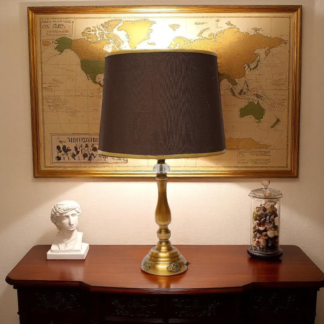 Nox Polished Brass Lamp