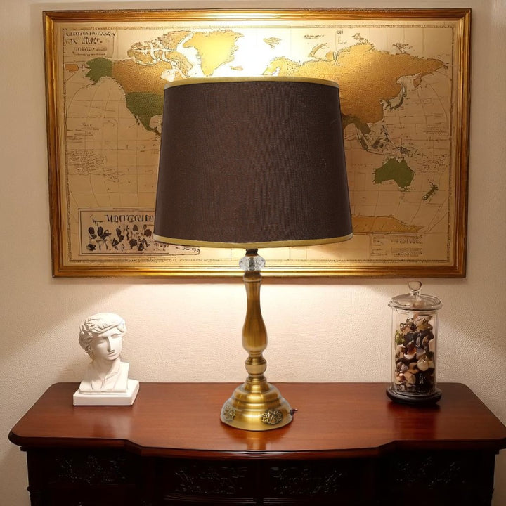 Nox Polished Brass Lamp