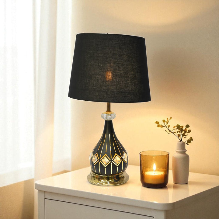 Roswell Twin-Lens Brass LED Lamp