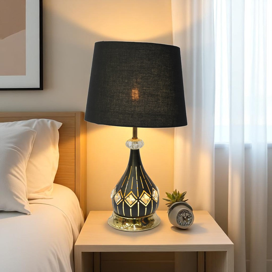 Roswell Twin-Lens Brass LED Lamp