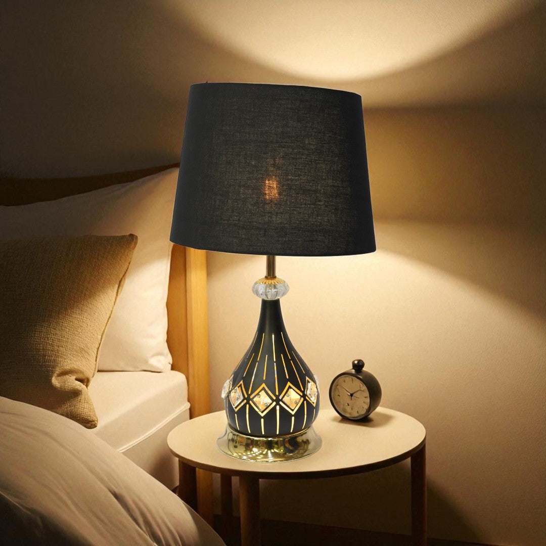 Roswell Twin-Lens Brass LED Lamp