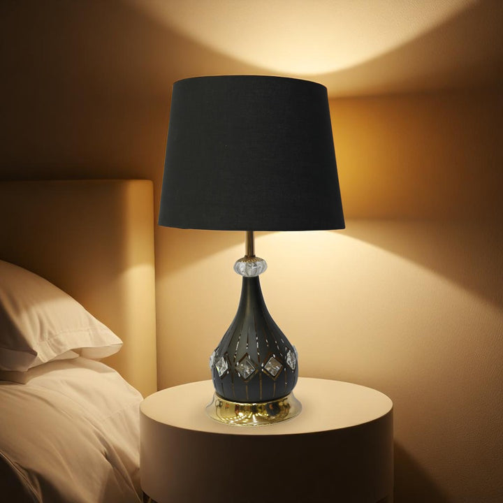Roswell Twin-Lens Brass LED Lamp
