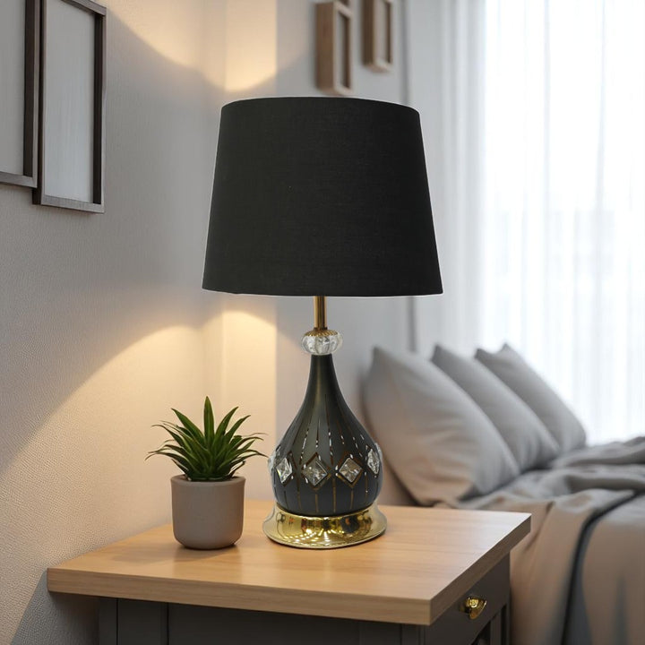 Roswell Twin-Lens Brass LED Lamp