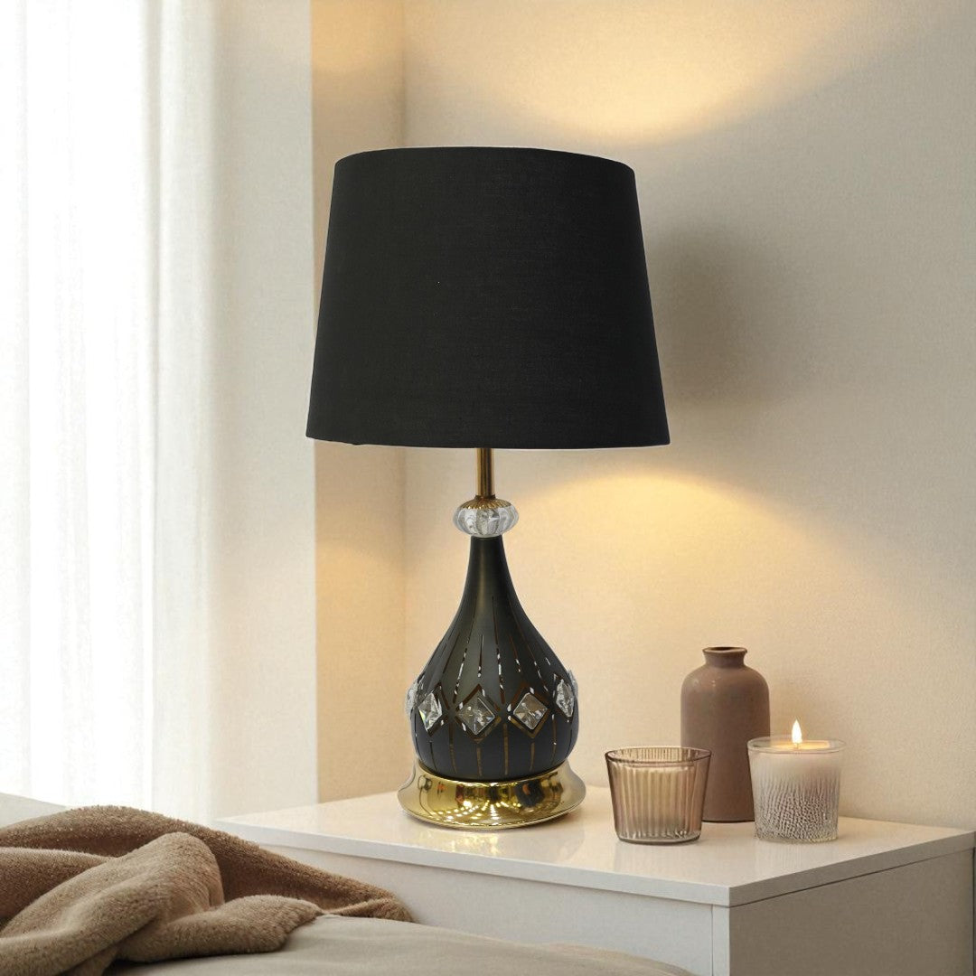 Roswell Twin-Lens Brass LED Lamp