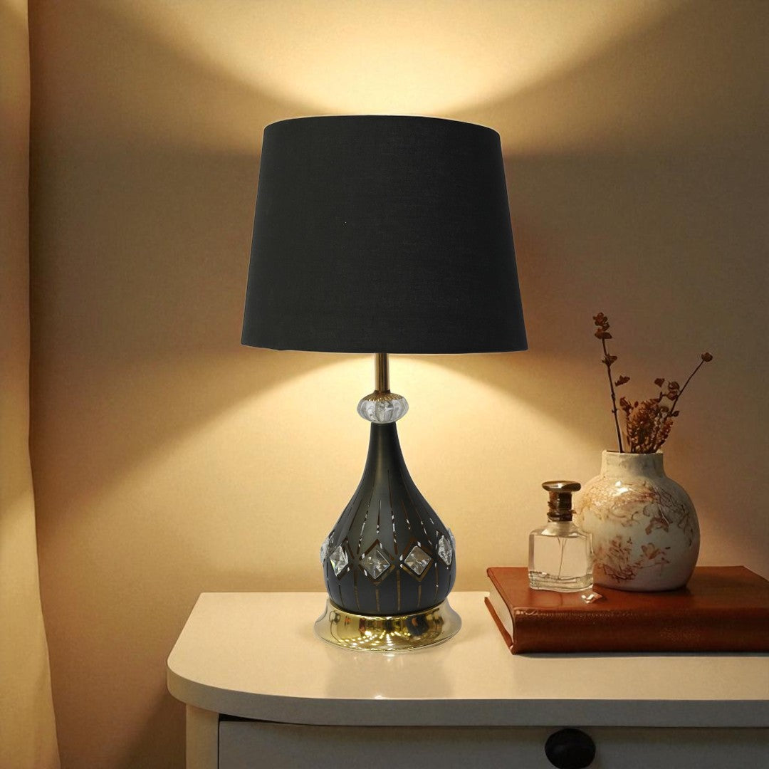 Roswell Twin-Lens Brass LED Lamp