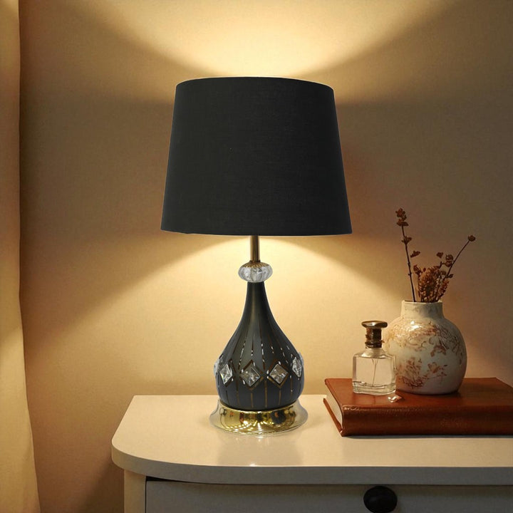 Roswell Twin-Lens Brass LED Lamp