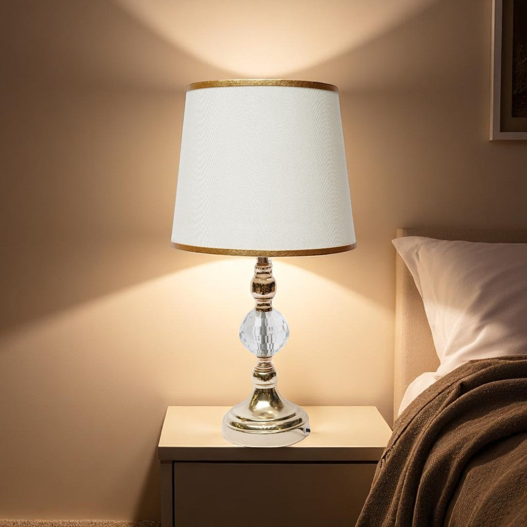 Kensington Sculpted Brass Side Lamp