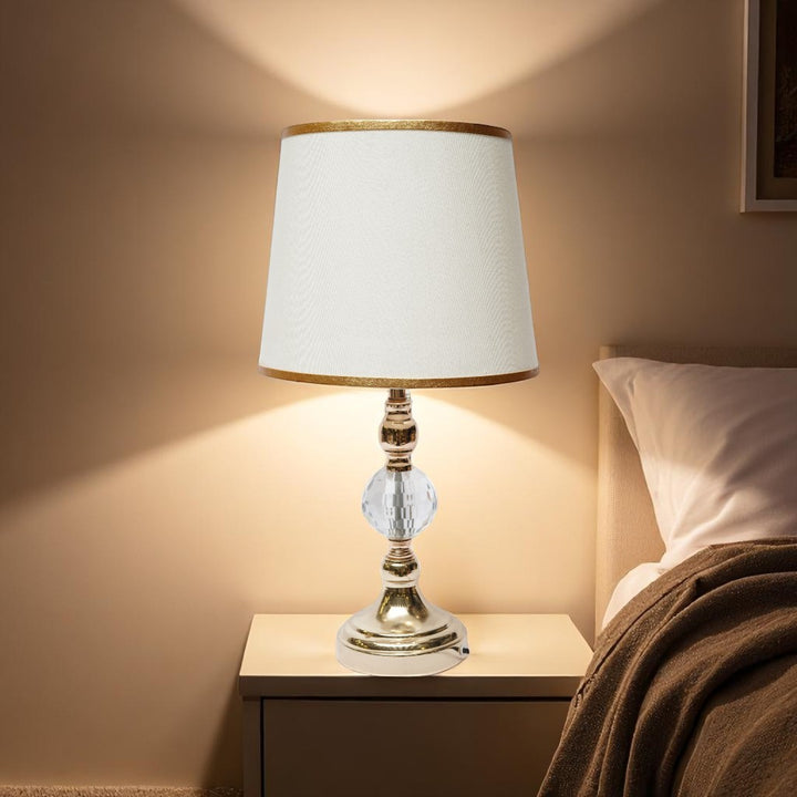 Kensington Sculpted Brass Side Lamp