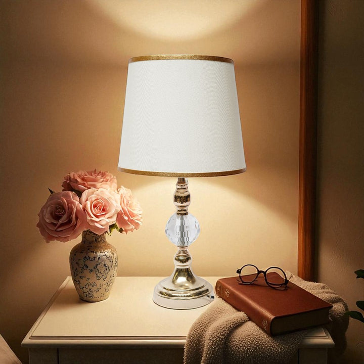 Kensington Sculpted Brass Side Lamp