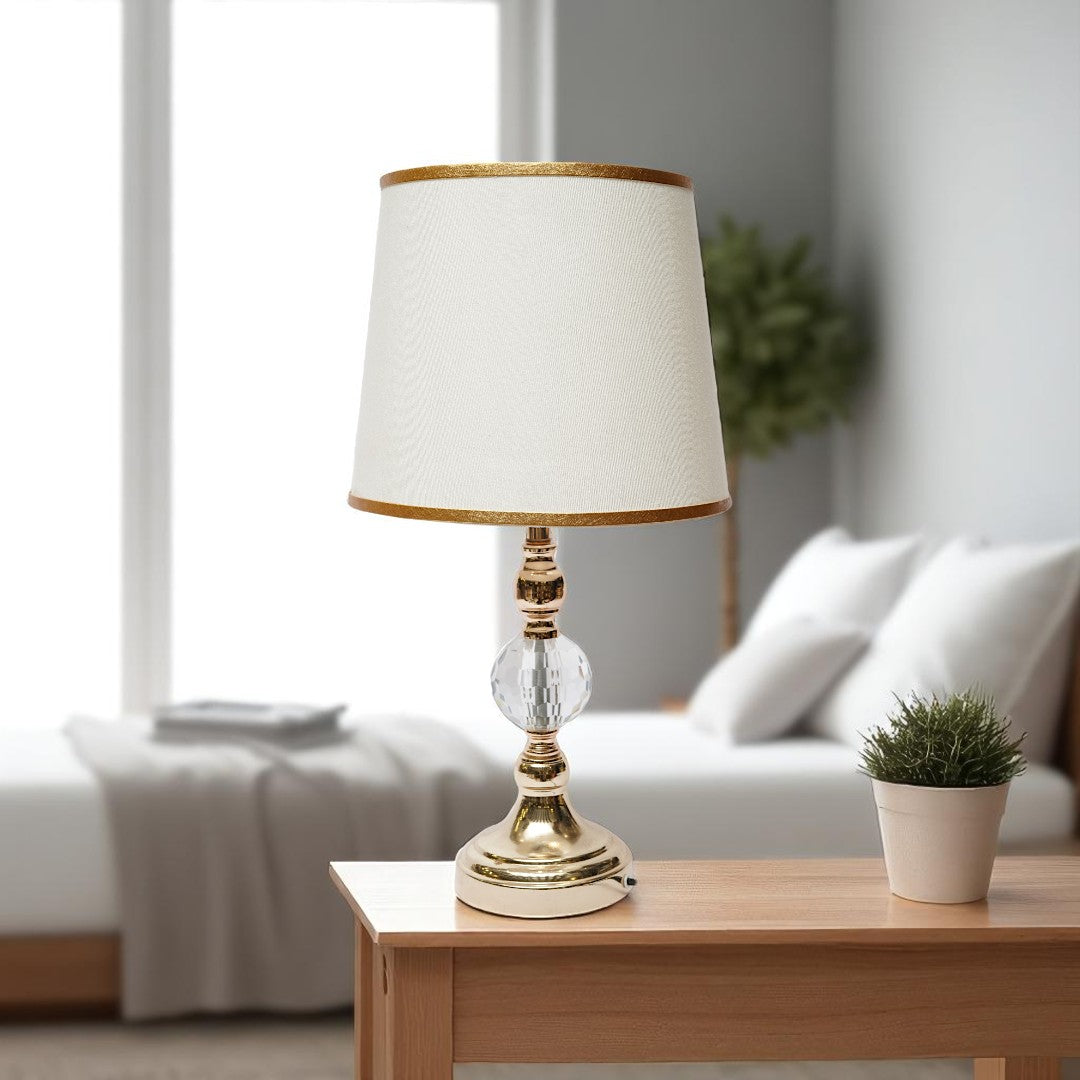 Kensington Sculpted Brass Side Lamp