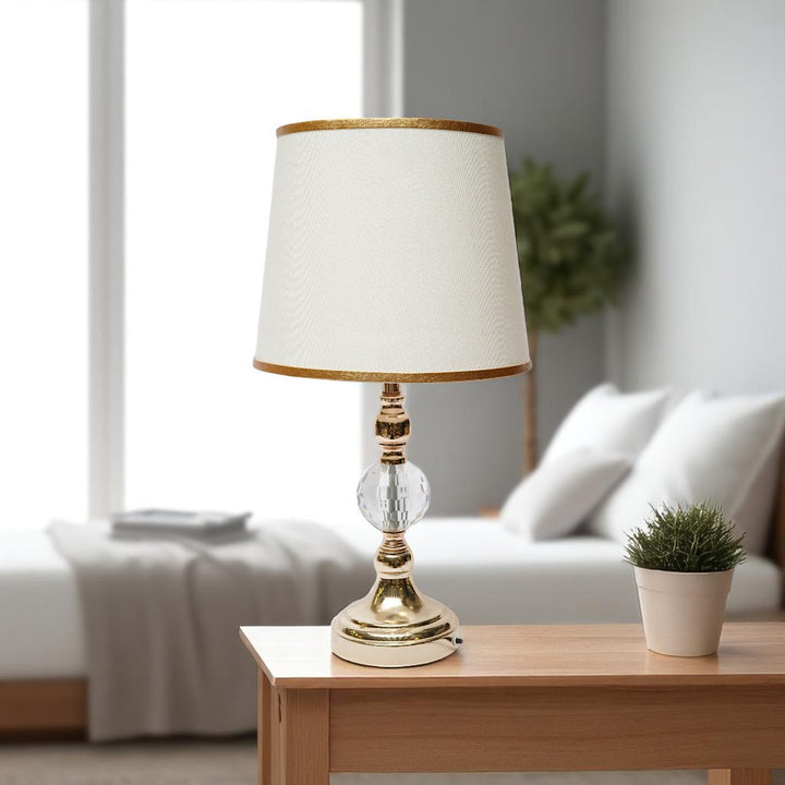 Kensington Sculpted Brass Side Lamp