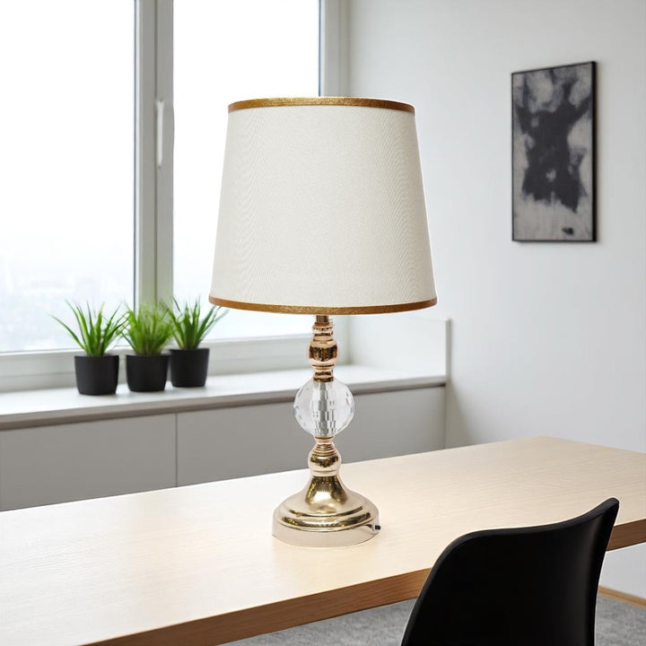 Kensington Sculpted Brass Side Lamp