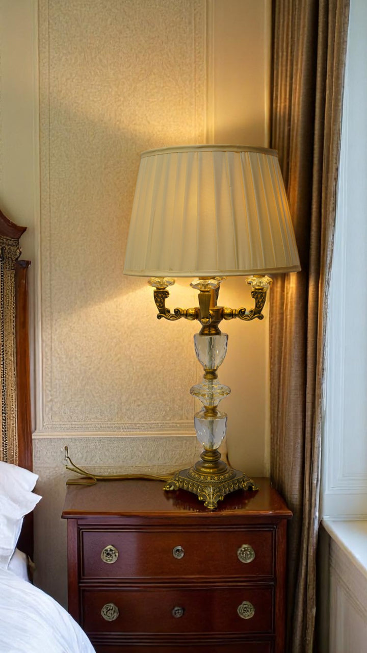 Evelyn Brass & Crystal Heritage Lamp